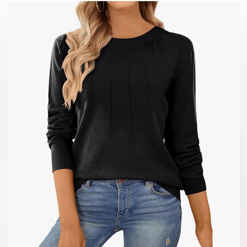 Shewin Womens black sweater